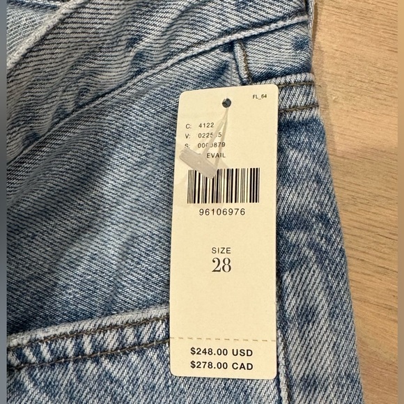 NEW AGOLDE 28 V-Waist High-Rise Straight Baggy Jeans Anthropologie
Faded Denim - Picture 9 of 15